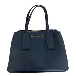 Marc Jacobs The Editor Bowling Bag Small Tote Navy Blue